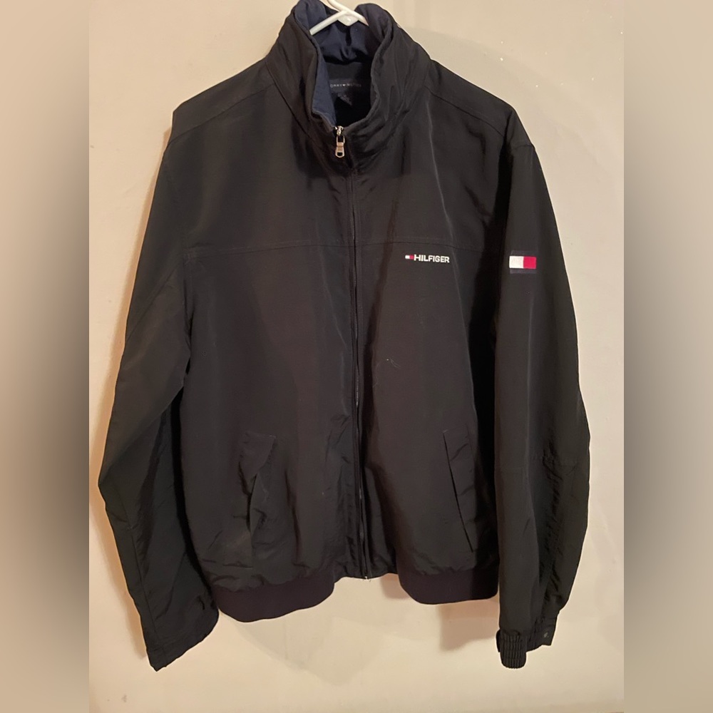 Tommy Hilfiger hooded black jacket